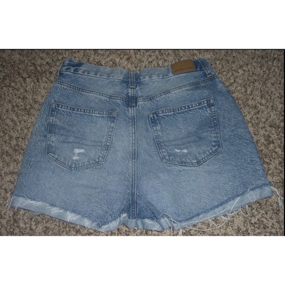 American Eagle Shorts Distressed Destroyed Frayed Festival egirl ALT Grunge Sz 4 - Picture 4 of 10